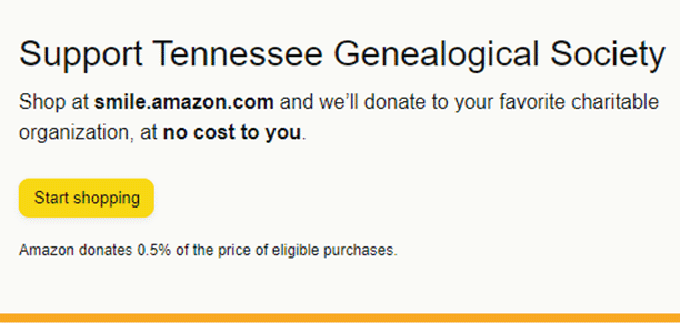 TNGS Amazon Smile charity page